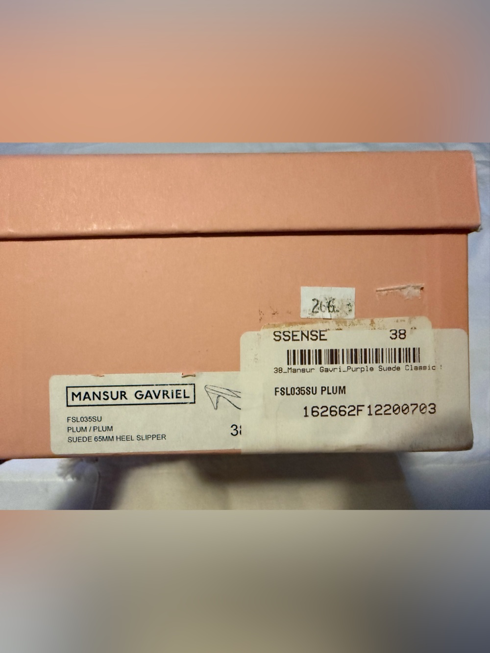 Mansur Gavriel Suede Almond-Toe Heel Mules - Picture 7 of 7